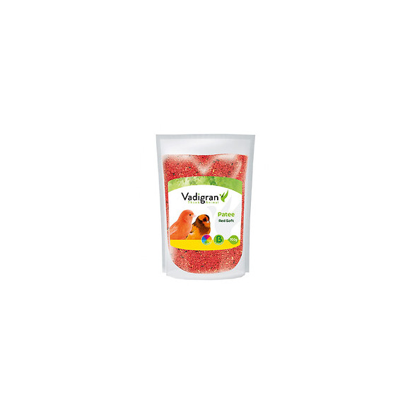 Pâtée Soft Rouge 700 Gr. Aliment Complémentaire Pour Oiseaux. - Vadigran - Va-14349