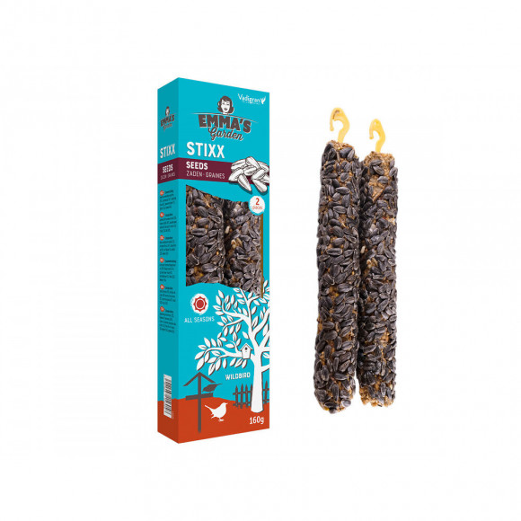 Friandise Avec Graines De Tournesol  2 Barres Soit 160 G Stixx Pour Oiseaux De La Nature - Vadigran - Va-15605