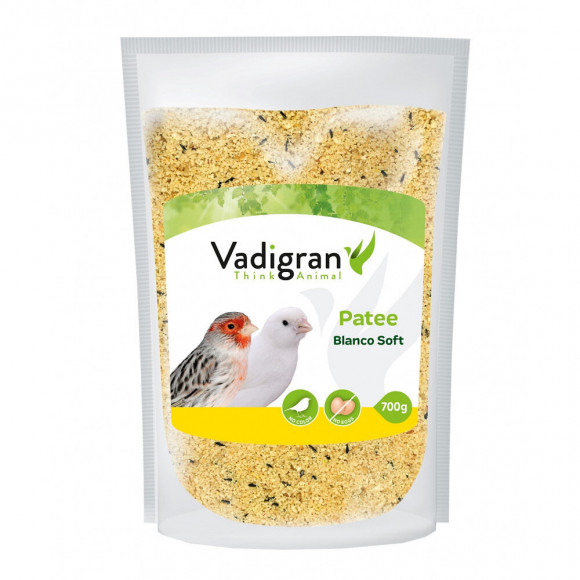 Pâtée Soft Blanche 700 Gr. Aliment Complémentaire Pour Oiseaux. - Vadigran - Va-14350
