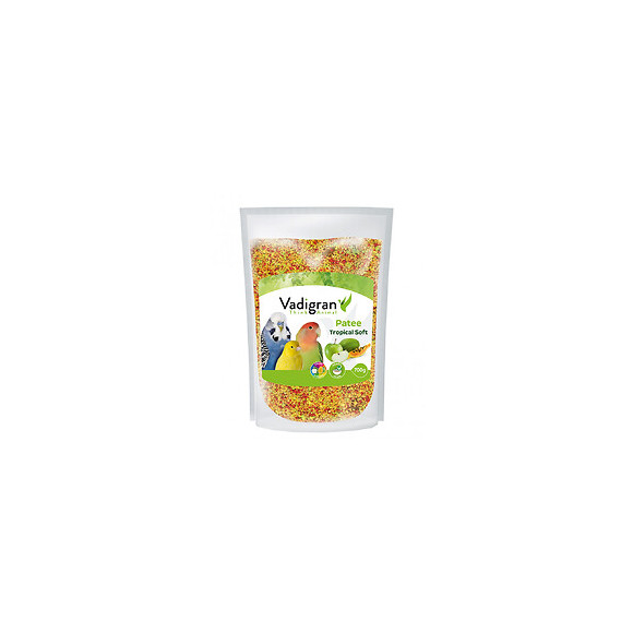 Pâtée Soft Tropical 700 Gr. Aliment Complémentaire Pour Oiseaux. - Vadigran - Va-14353