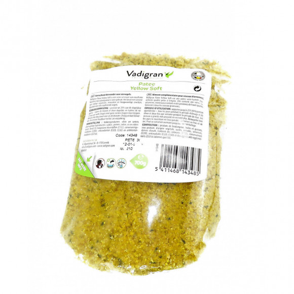 Pâtée Soft Jaune 700 Gr. Aliment Complémentaire Pour Oiseaux. - Vadigran - Va-14348