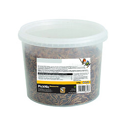 Vers De Farine Séchés Picknick. Seau De 540 Gr. Pour Oiseaux. - Flamingo Pet Products - Fl-2010013