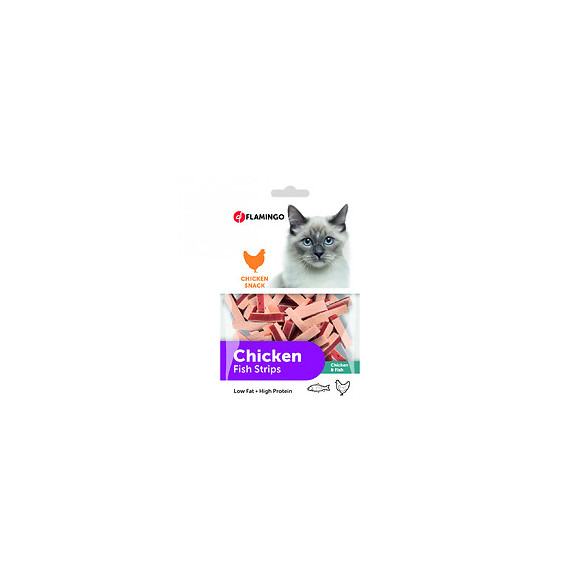 Friandise Sandwich Au Poulet Et Poisson. Sachet De 85 G. Pour Chat. - Flamingo Pet Products - Fl-502933