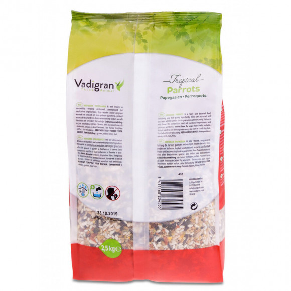 Graines Original Pour Perroquet Tropical  2.5kg - Vadigran - Va-432