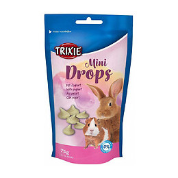 Friandise Mini Drops Au Yahourt. 75 Gr. Pour Lapin Et Rongeur. - Trixie - Tr-60332