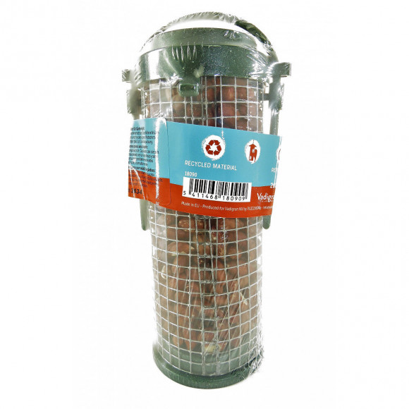 Distributeur Recyclé Avec Arachide Pelées 16 Cm. Pour Oiseaux - Vadigran - Va-18090