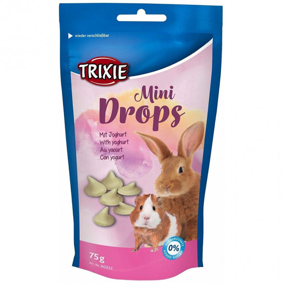 Friandise Mini Drops Au Yahourt. 75 Gr. Pour Lapin Et Rongeur. - Trixie - Tr-60332