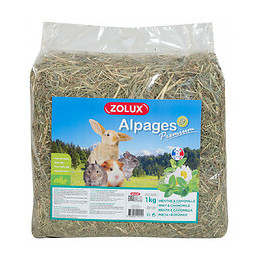 Foin Alpage Premium. Menthe Et Camomille. 1 Kg. Pour Rongeur. - Zolux - Zo-212114