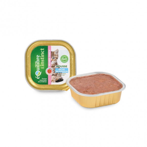 Une Terrine Riche En Poisson , 1 Barquettes De 100g Pour Jeune Chat 605980 - Equilibre & Instinct - Eq-05176
