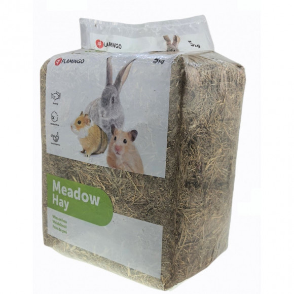 Foin De Pré Alimentation, 150 Litres Soit 5 Kg. Pour Rongeurs - Flamingo Pet Products - Fl-200001