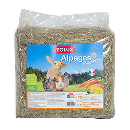 Foin Alpage Premium. Carotte Et Pissenlit. 1 Kg. Pour Rongeur. - Zolux - Zo-212113