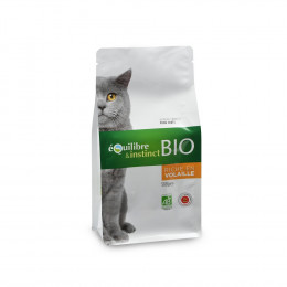 Croquettes Bio De Viandes Fraiches A La Volaille 1 Sachet De 500 G Pour Chat 501012 - Equilibre & Instinct - Eq-04885