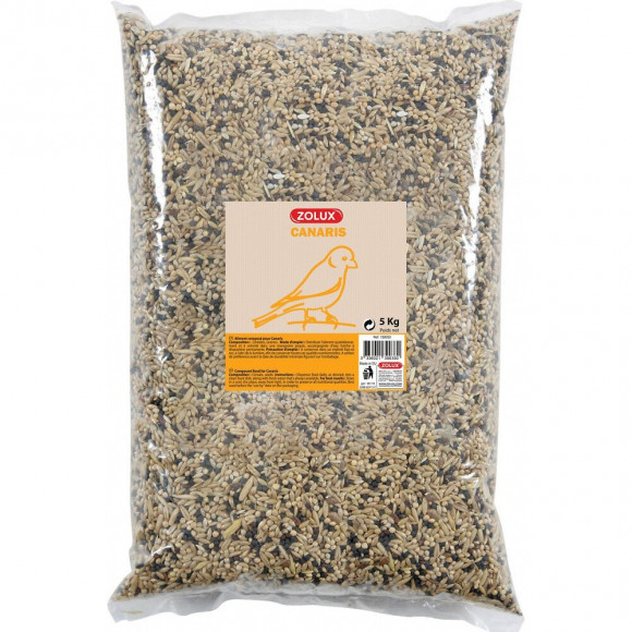 Graine Pour Canaris. Sac De 5 Kg. Pour Oiseaux. - Zolux - Zo-139033