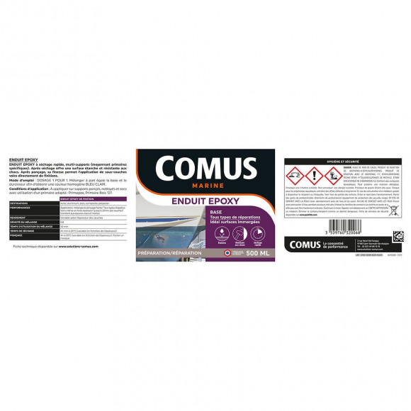Enduit Epoxy (b+d)  - 250ml - Enduit Léger Avec Résines Époxy Et Charges - Comus