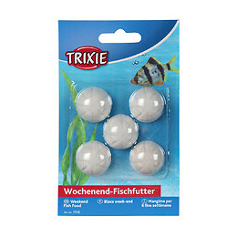 Blocs Week-end Pour Poisson. 5 Pièces De 4 Grammes - Trixie - Tr-7510