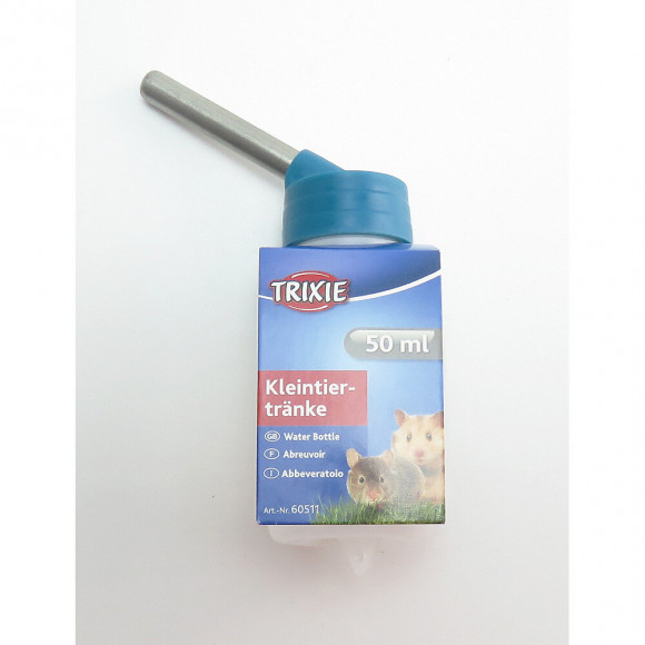 Biberons En Plastique 50 Ml. Avec Support Métal. Pour Hamsters Ou Souris. Coloris Aléatoires. - Trixie - Tr-6051