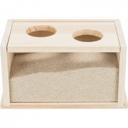 Baignoire De Sable En Bois Pour Rongeur - Trixie - Tr-63004