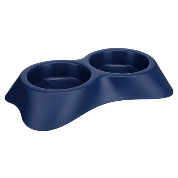 2 × 0,2 Litre, Ø 9 Cm Gamelle Écuelle Double Pour Chat - Couleur Aléatoire. - Trixie - Tr-24432