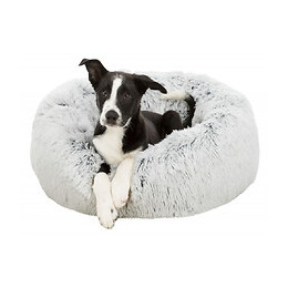 Lit Harvey Rond Couleur Blanc-noir Ø 50 Cm Pour Chat Et Petit Chien . - Trixie - Tr-37318