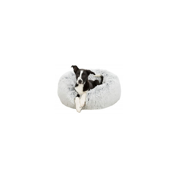 Lit Harvey Rond Couleur Blanc-noir Ø 50 Cm Pour Chat Et Petit Chien . - Trixie - Tr-37318