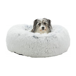 Lit Harvey Rond Couleur Blanc-noir Ø 60 Cm.  Pour Chat Et Petit Chien . - Trixie - Tr-37319
