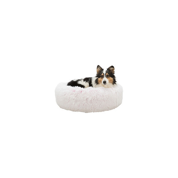 Lit Harvey Rond Couleur Blanc-rose Ø 50 Cm. Pour Chat Et Petit Chien . - Trixie - Tr-37317