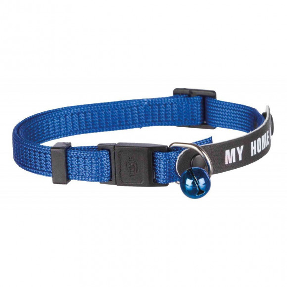 Un Collier Chat Avec Bande "mon Adresse" - Couleur Aléatoire. - Trixie - Tr-4180