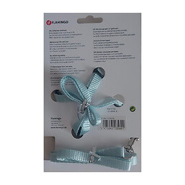 Harnais Et Laisse De 1.10 Mètre Pour Chat. Couleur Bleu Clair - Flamingo Pet Products - Fl-1031208