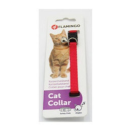 Collier Réglable De 19 À 30 Cm. Couleur Rouge Avec Clochette. Pour Chat - Flamingo Pet Products - Fl-1031195