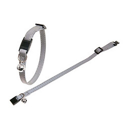 1 Collier Réfléchissant Gris Argent Pour Chat - Flamingo Pet Products - Fl-28092