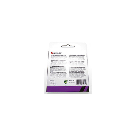 Harnais De Sécurité + Laisse. Rouge. 15 Mm .pour Chat. - Flamingo Pet Products - Fl-1032089