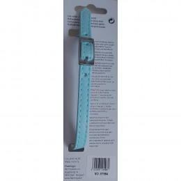 Collier Taille 30 Cm X 11 Mm. Couleur Bleu Clair .  Avec Strass Et Clochette. Pour Chat - Flamingo Pet Products - Fl-67684
