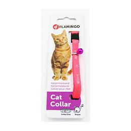 Collier Réglable De 20 À 35 Cm. Motif Poisson  + Clochette. Couleur Rose  Pour Chat - Flamingo Pet Products - Fl-1031346