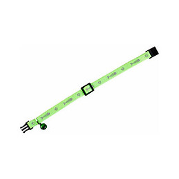 Collier Réglable De 20 À 35 Cm. Motif Poisson  + Clochette. Couleur Vert Pour Chat - Flamingo Pet Products - Fl-1031348