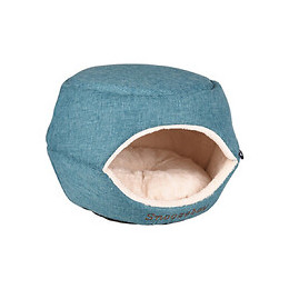 Panier 45 X 35 X 35 Cm Snozebay 2 En 1 Bleu  Pour Chat Ou Petit Chien - Flamingo Pet Products - Fl-560766