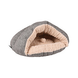 Panier Grotte Zupo,  49 X 40 Cm,  Gris Et Beige, Pour Chat. - Flamingo Pet Products - Fl-560755