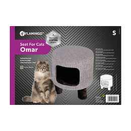 Tabouret  S Ø 35 Cm H 37 Cm Omar Brun  Pour Chat - Flamingo Pet Products - Fl-560814