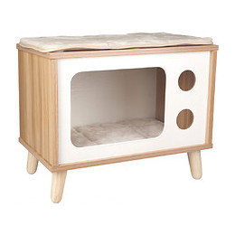 Meuble Fino Tv À Chat. Taille 50 X 29 X 41 Cm. Pour Chat. - Flamingo Pet Products - Fl-561103