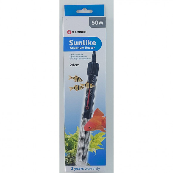 Chauffage D'aquarium Sunlike 50 W. Longueur 24 Cm. - Flamingo Pet Products - Fl-401795
