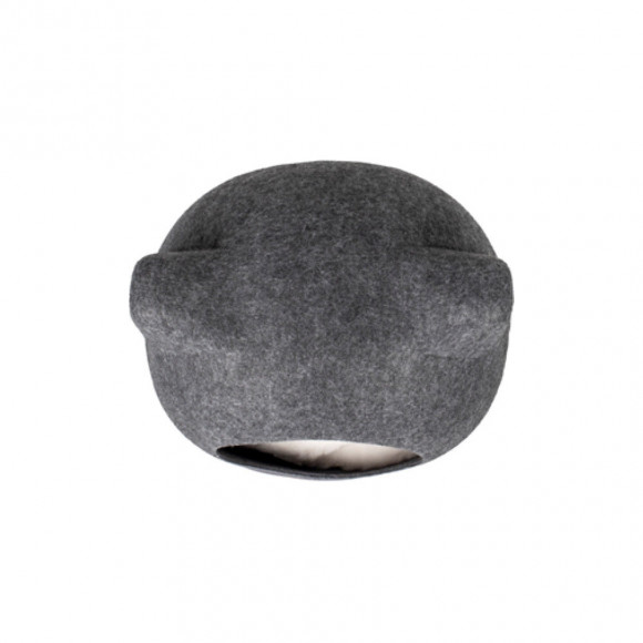 Panier Tiga En Feutre Gris. 43 X 36x 35 Cm . Pour Chat. - Flamingo Pet Products - Fl-561133