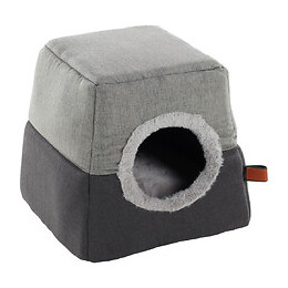 Panier Kenzie 2 En 1. Gris. Pour Chat. - Flamingo Pet Products - Fl-561205