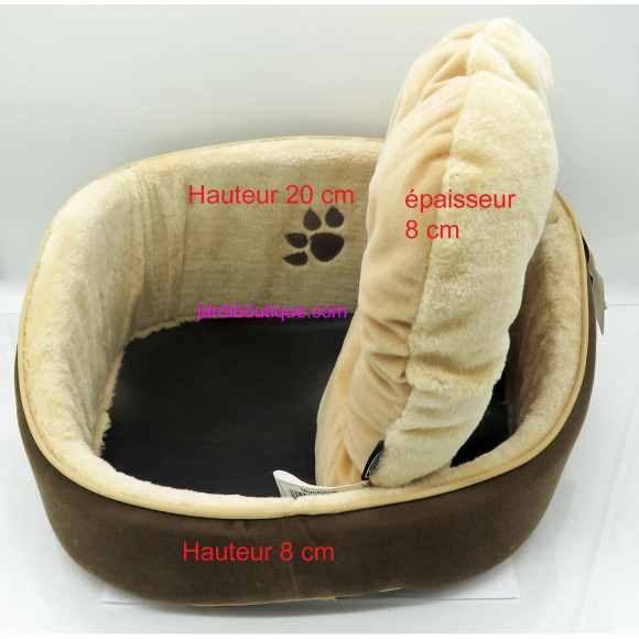 Panier Luxe 45 X 45 X 20 Cm Beige Et Marron  Pour Chat - Flamingo Pet Products - Fl-504507