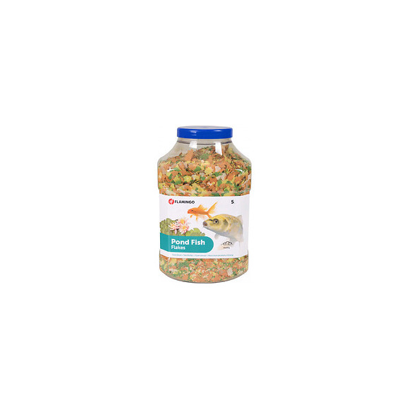 5 Litres, Nourriture Pour Poisson D'étang, En Flocons. - Flamingo Pet Products - Fl-1030468