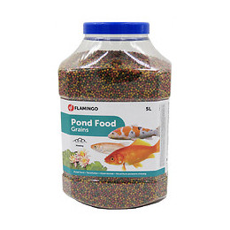 Nourriture Pour Poisson D'étang, Bassin Aquatique. Granulats - 5 Litres - Flamingo Pet Products - Fl-1030471