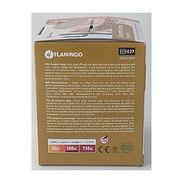 Lampe Céramique Helios - 100 W. Pour Terrarium. - Flamingo Pet Products - Fl-101901