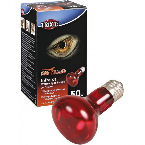 50 W Lampe Infrarouge À Chaleur, Ø 63 × 100 Mm - Trixie - Tr-76095