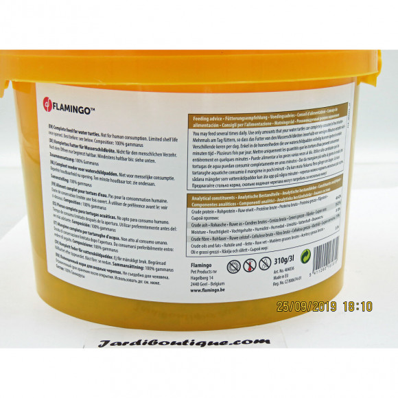 Gammarus, Seau 3 Litres, Aliment Naturel Pour Tortue D'eau. - Flamingo Pet Products - Fl-404036