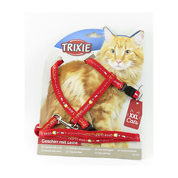 Harnais Xl Avec Laisse Pour Grand Chats. Dimension. 34-57 Cm/13 Mm. Couleur Aléatoire. - Trixie - Tr-41893