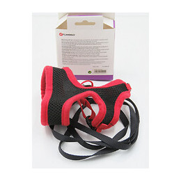 Harnais Pour Chat, Couleur Noir Et Rouge, Taille M, Réglable. - Flamingo Pet Products - Fl-1031364