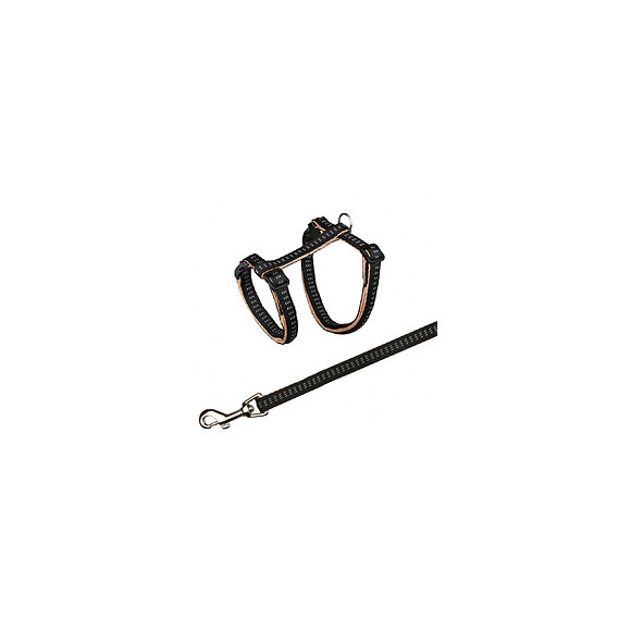 Harnais Softline Elegance Avec Laisse Pour Chats 27-44 Cm, Couleurs Aléatoires. - Trixie - Tr-4195